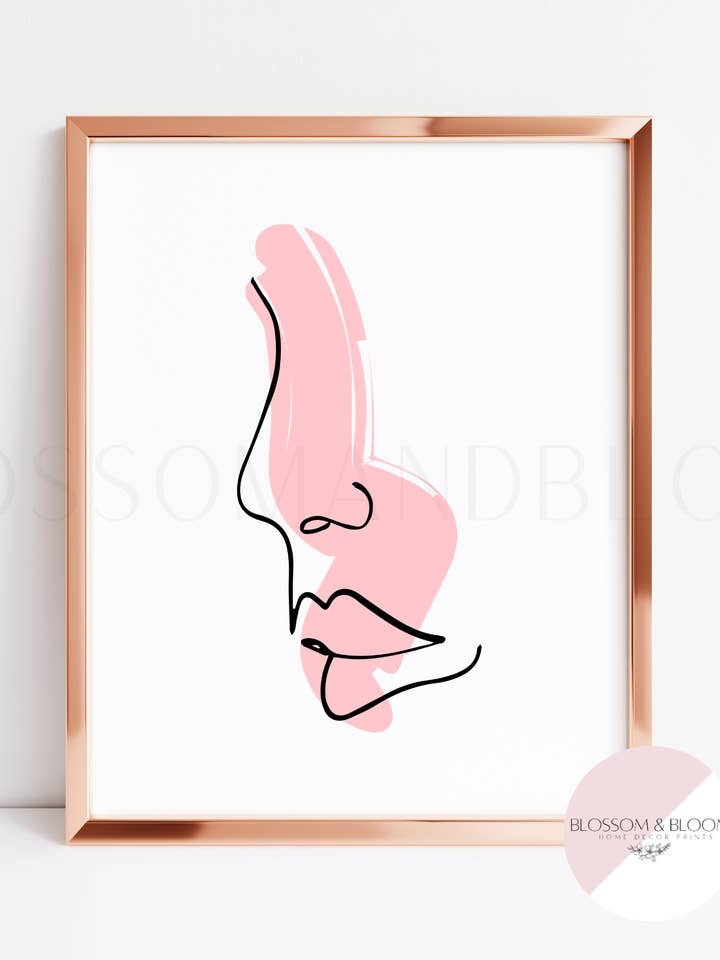 Arte Monolina Rosa por atacado de Blossom & Bloom