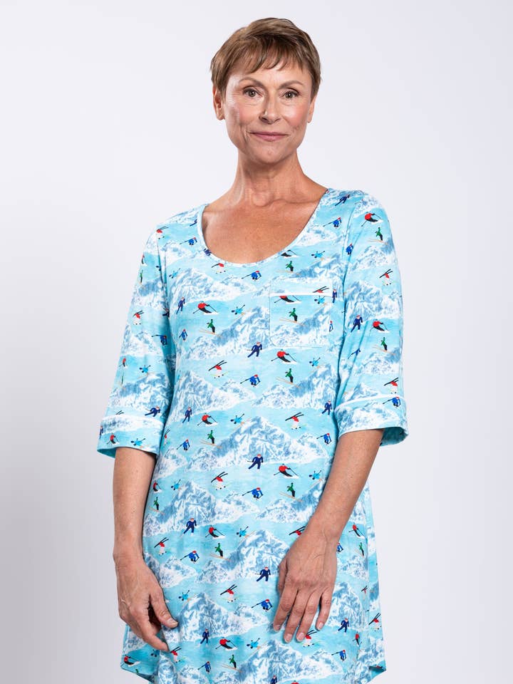 Starlight Sleepshirt, Skiier, Bamboo for wholesale by Blue Sky Clothing Co LLC