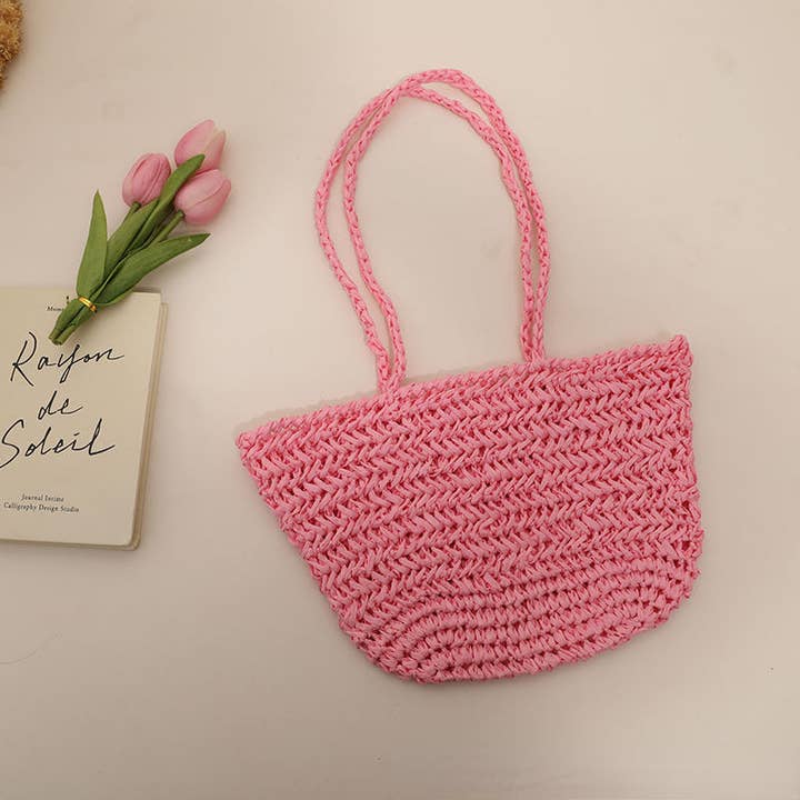 Funkyrel® Atzbranding Limited - Wholesale Beach Bag - Handmade Single-Shoulder Straw Bag