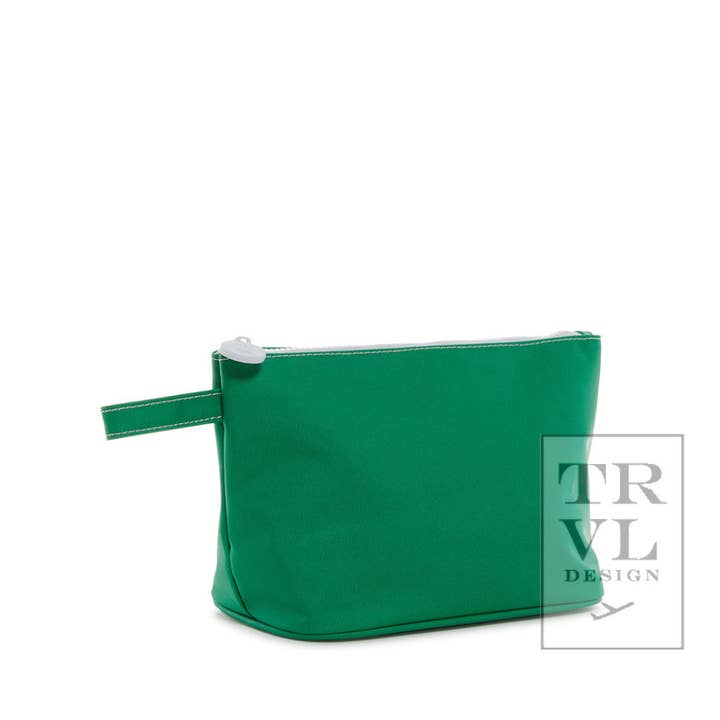 TRVL Design - Wholesale Makeup/Cosmetic Bag - Skipper - Coated Canvas Kelly Green *new!1