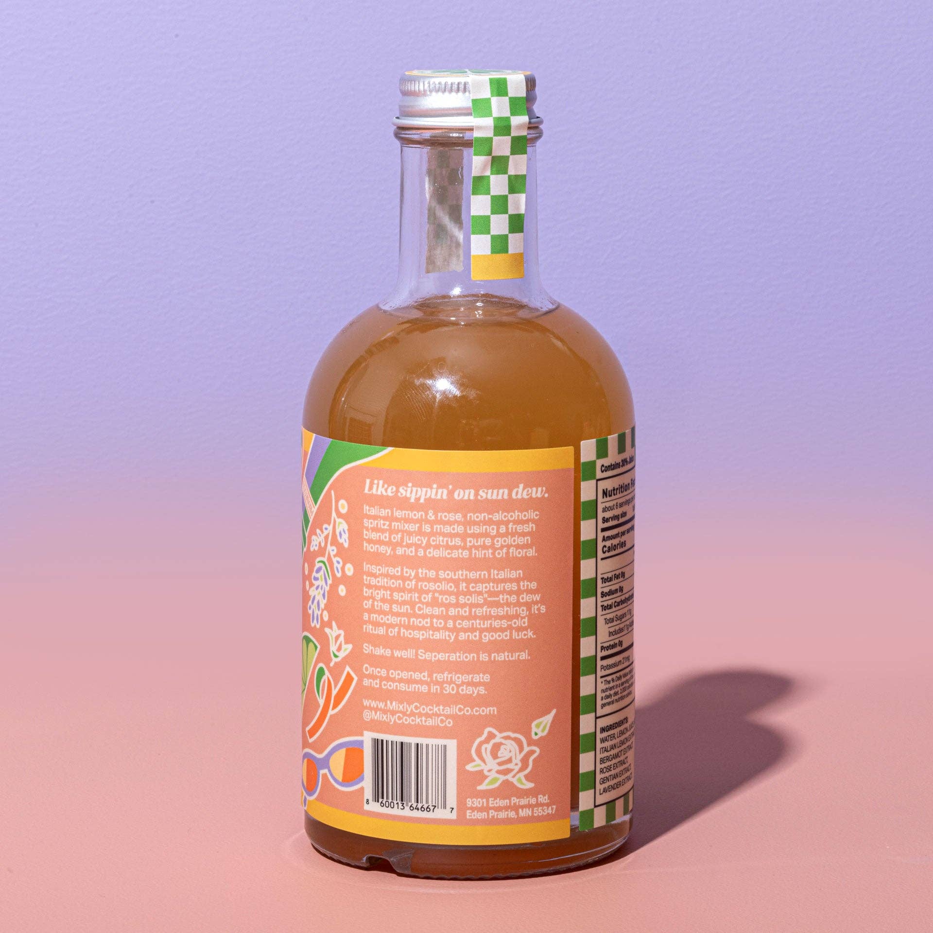 Mixly - Wholesale Cocktail Mix/Syrup - New! Italian Lemon & Rose Spritz Cocktail / Mocktail Mixer6