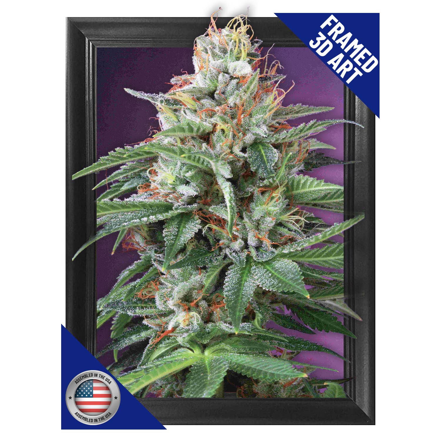 Lentics - Wholesale Poster - Marijuana Weed Plant Framed Poster Print 3D Trippy Art0