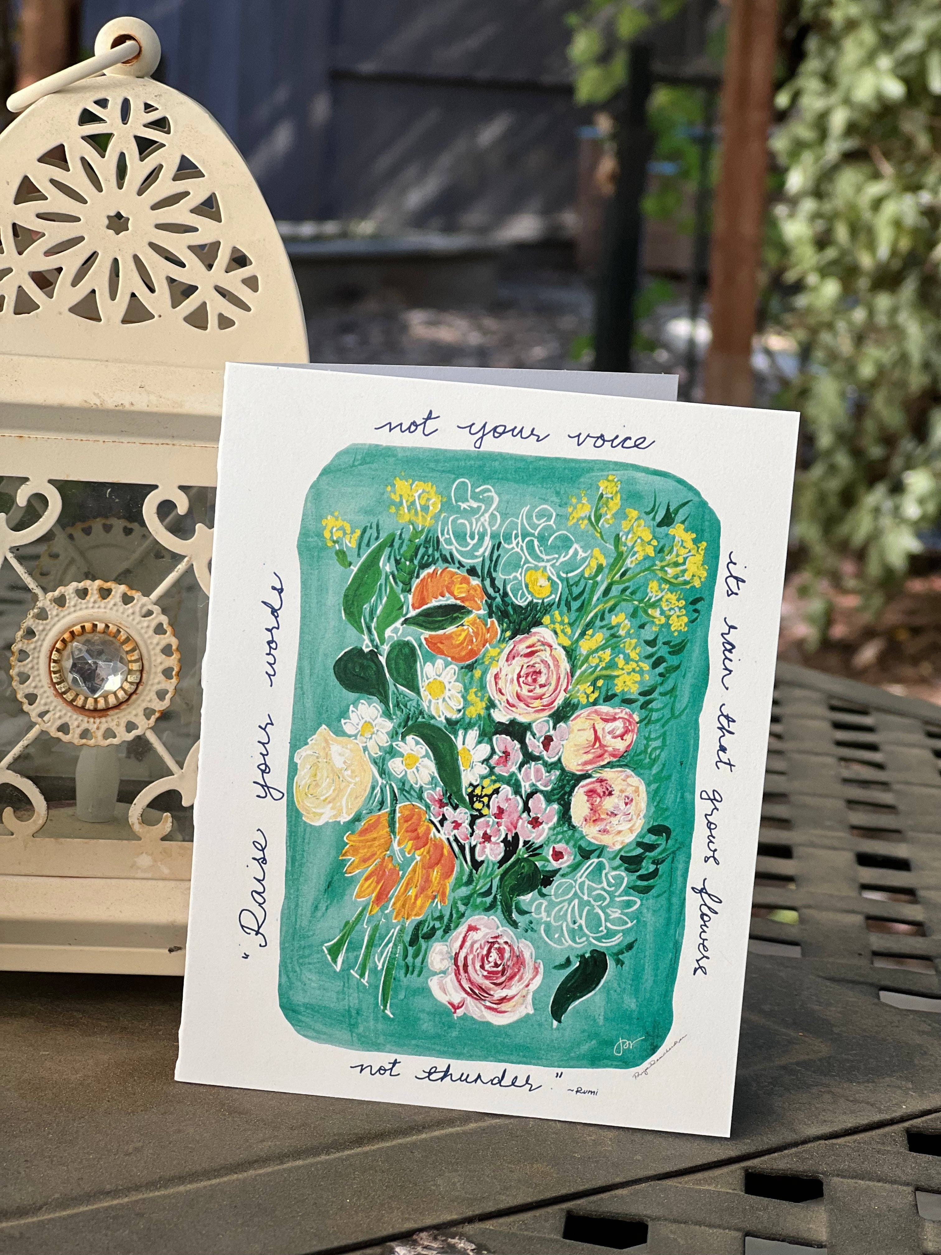 PriyaOriginalsArt - Wholesale Stationery/Notecard Set - Raise Your Words - Note cards1