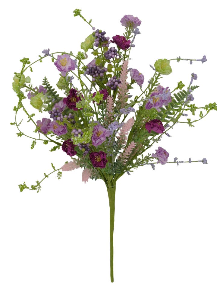 20" LAVENDER PURPLE GREEN SPRING MINI FLOWER-64847-LVPUGN for wholesale by General Wholesale Inc