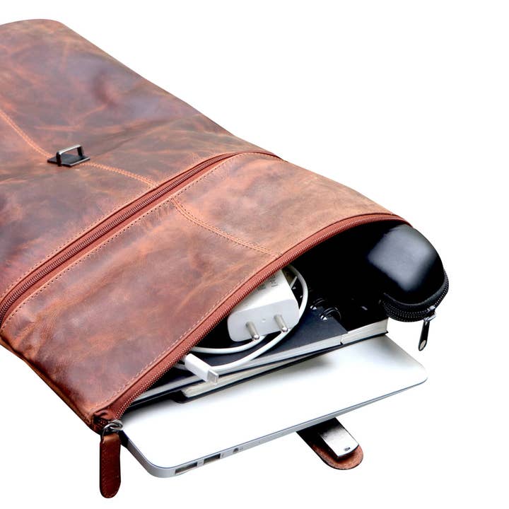 Greenwood – Engroshandel Rygsæk - Unisex – Sandy læderrygsæk stor dame laptop rygsæk 15,6 tommer herre24