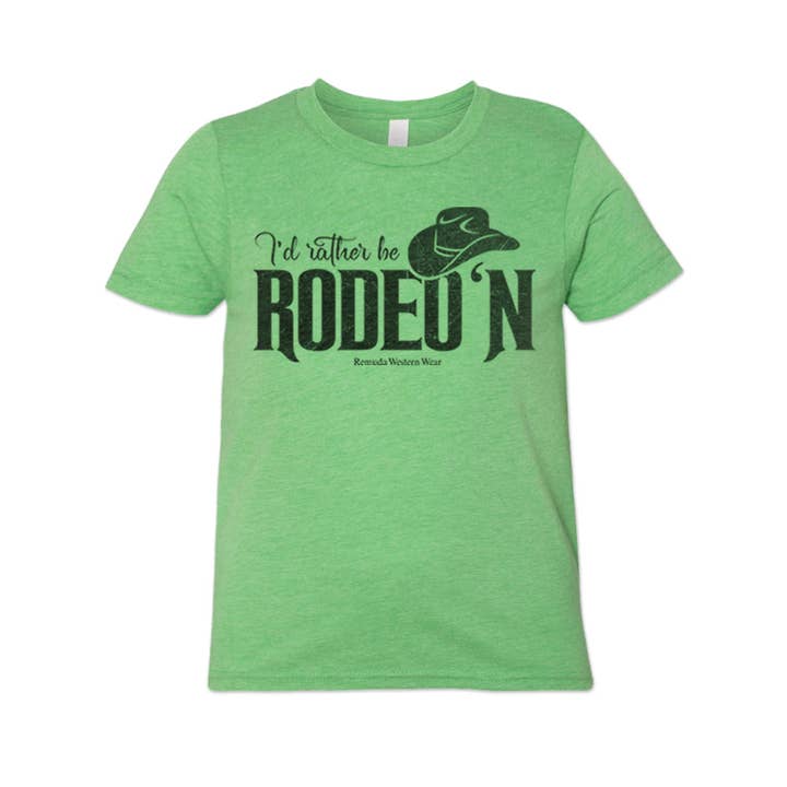 I'd Rather Be Rodeo'n - Youth Western Tee for wholesale by Remuda Western Wear