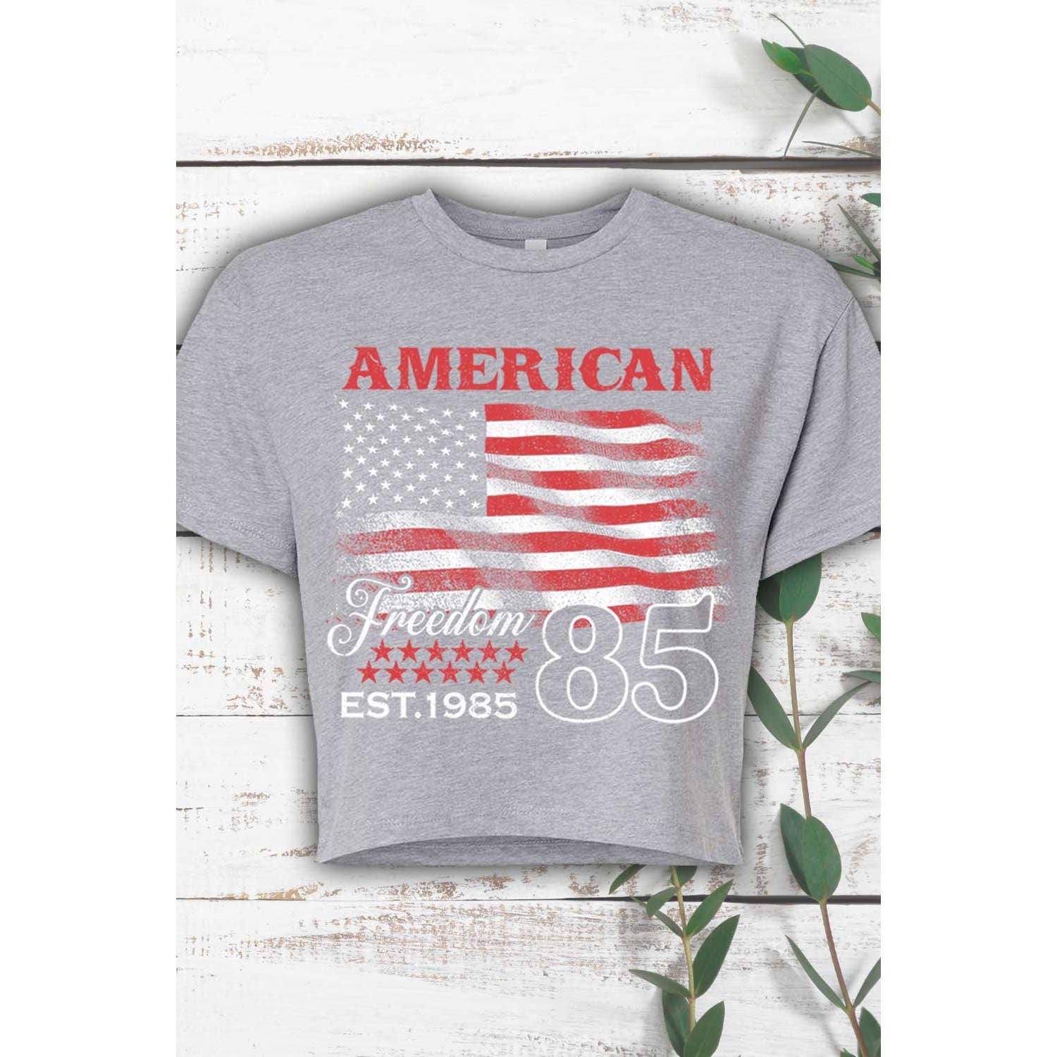 Art by Forgrand - Wholesale T-Shirt - Women's - AMERICAN FREEDOM 85 CROP TOP6