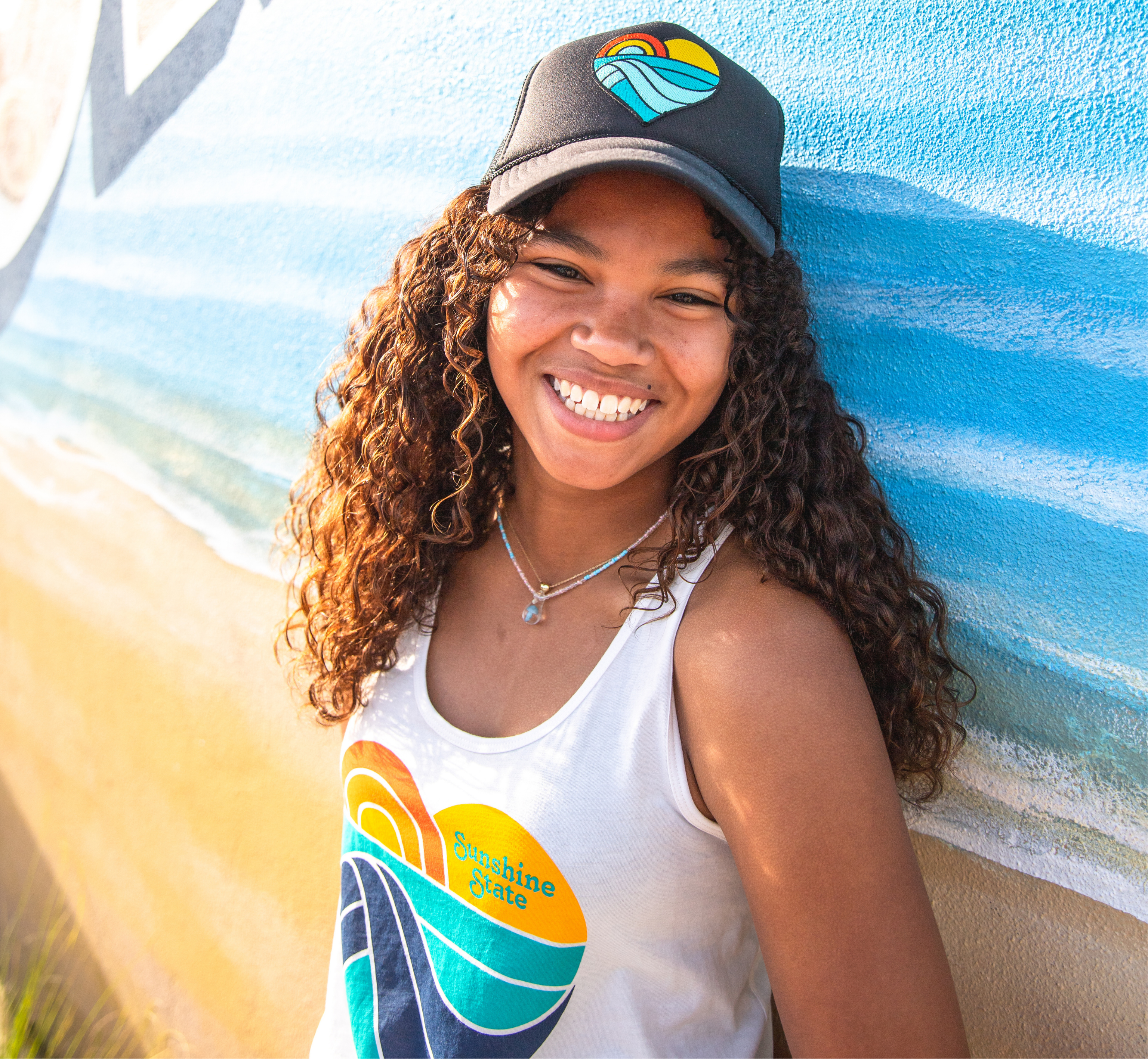 Sunshine State Goods - Vente Casquette de camionneur – unisexe - CAMIONNEUR EN MOUSSE CŒUR - NOIR1