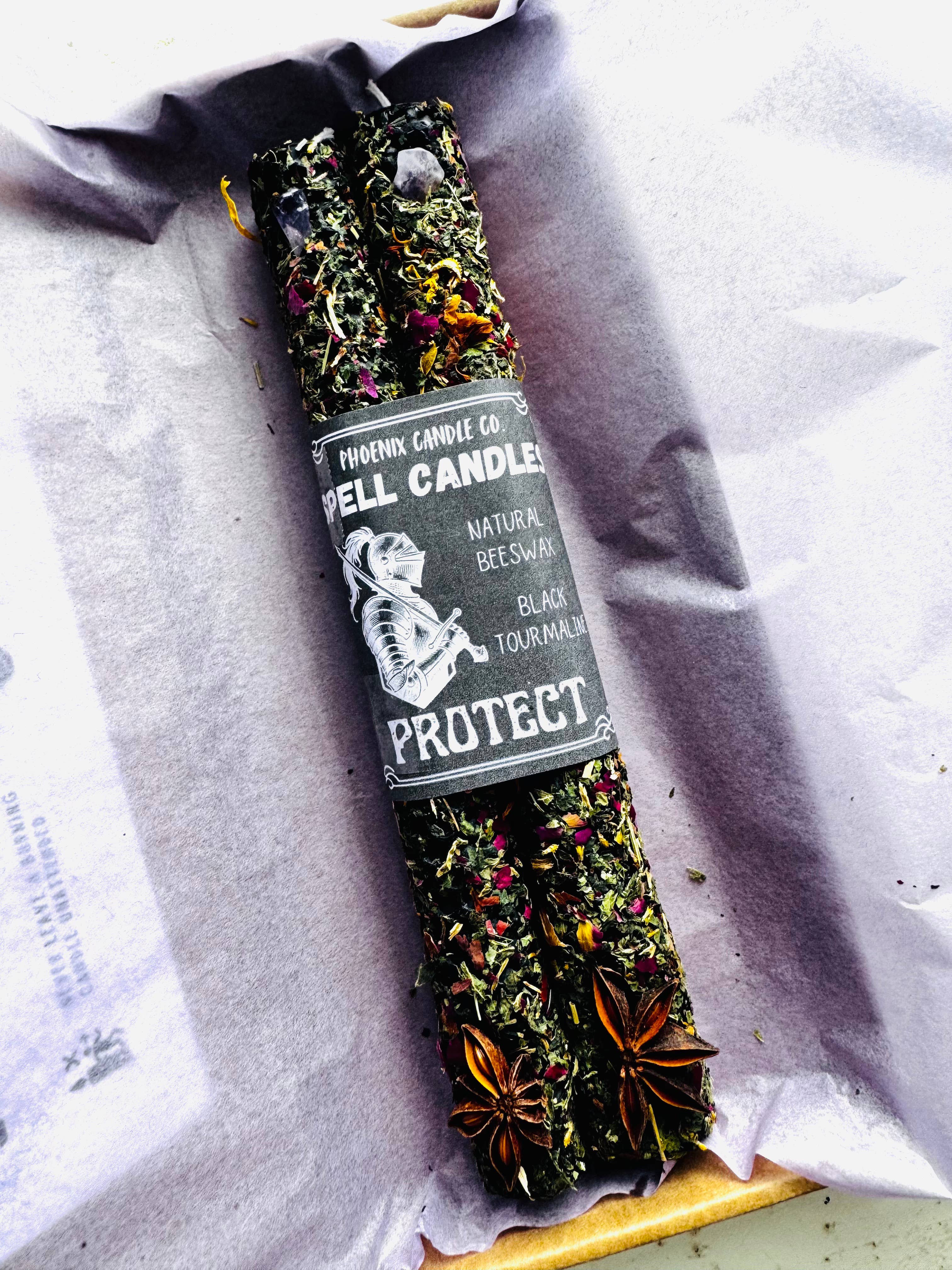 Phoenix Candle Company - Wholesale Votive Candle - Large Dressed Beeswax Spell Candles 8" (20cm)27