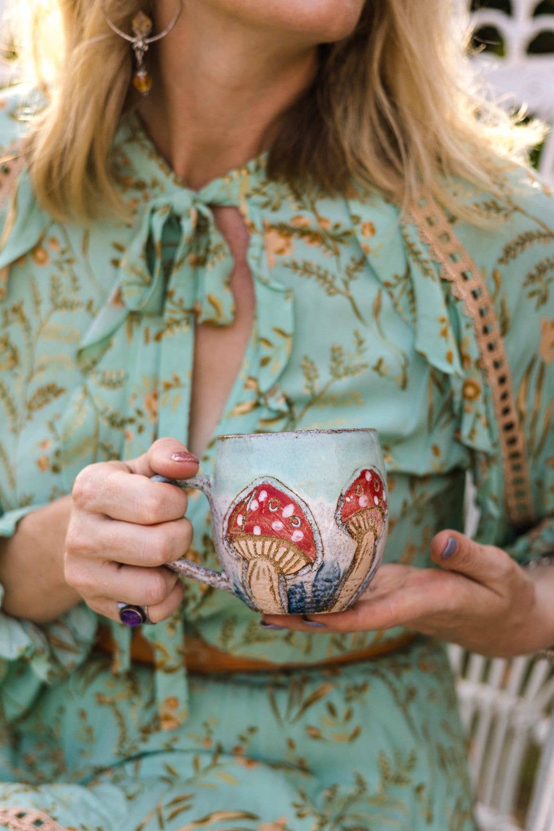 Carys Martin Ceramics - Wholesale Coffee Mug - Fairy Ring Mushie Cup7