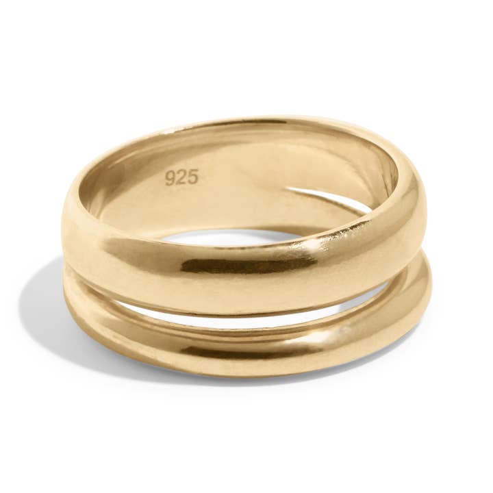 DE BOBBIE RING - 18k verguld zilver voor wholesale door BOUND STUDIOS