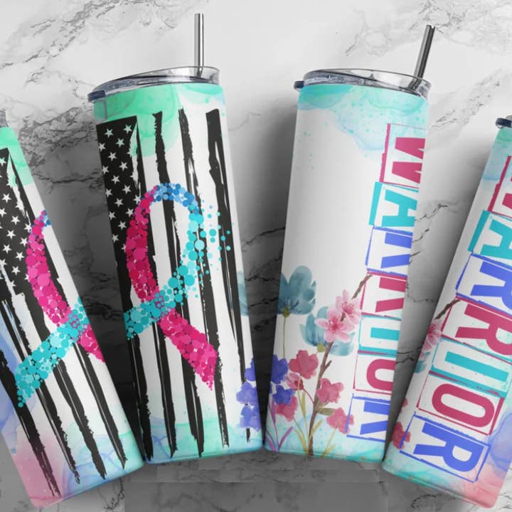 Guerriero del cancro alla tiroide | Tumbler per la vendita all'ingrosso da parte di Designs by Robyn