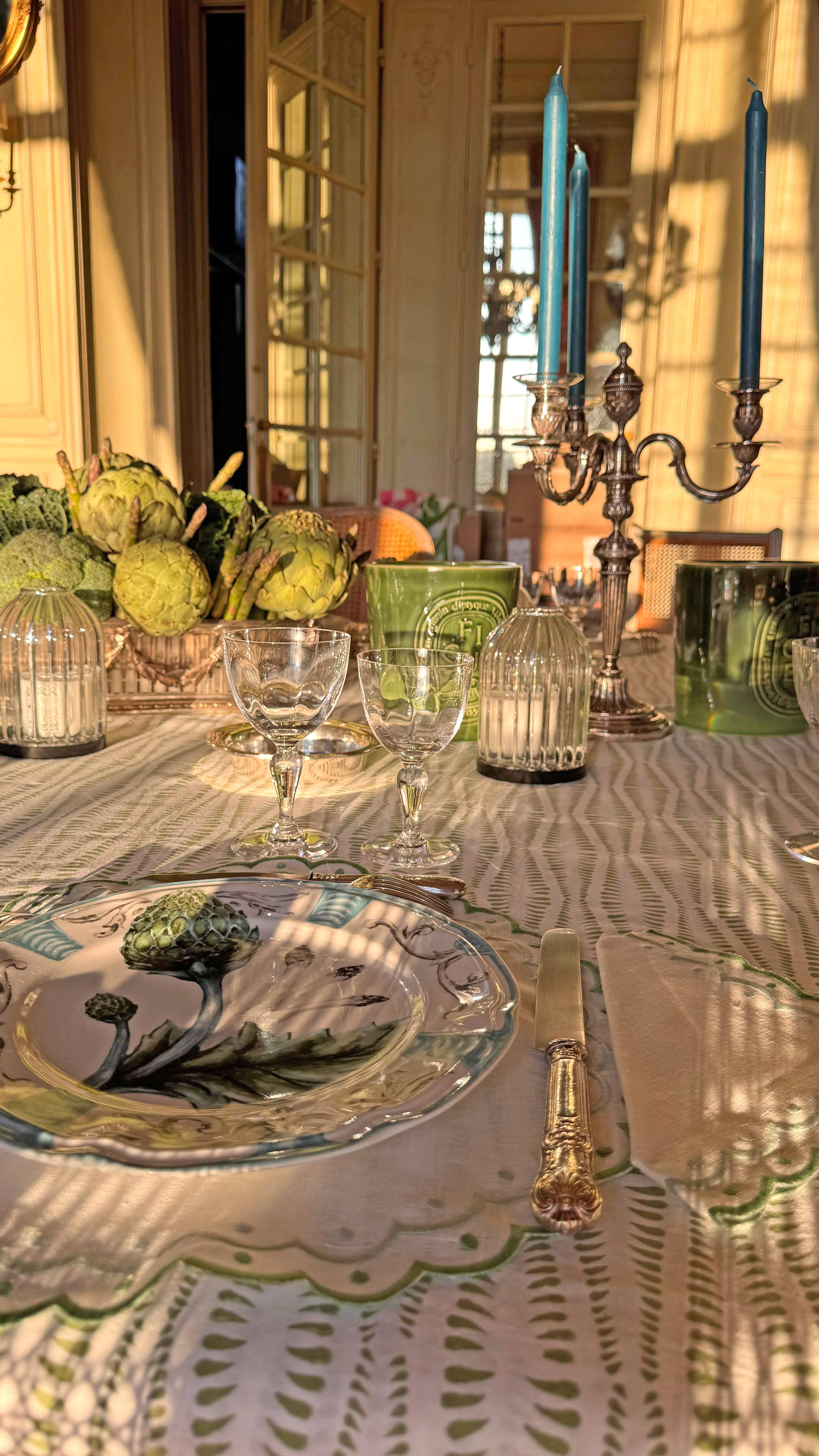 Duggan Society - Vendita all'ingrosso Piatto - Piatto da cena con carciofi (set di 4)5