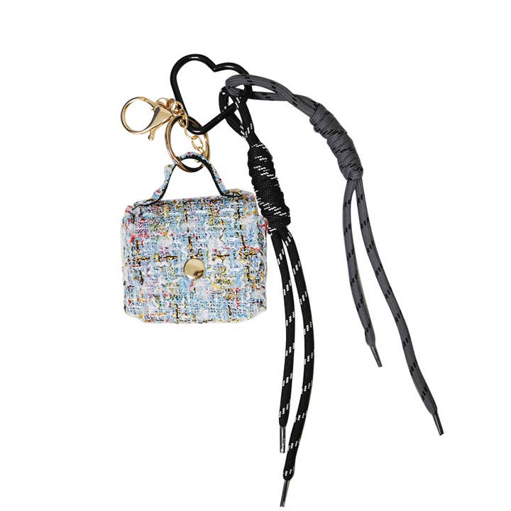 AMORINO SRL - Wholesale Keychain - Women's - TWEED BAG CHARM KEYCHAIN3