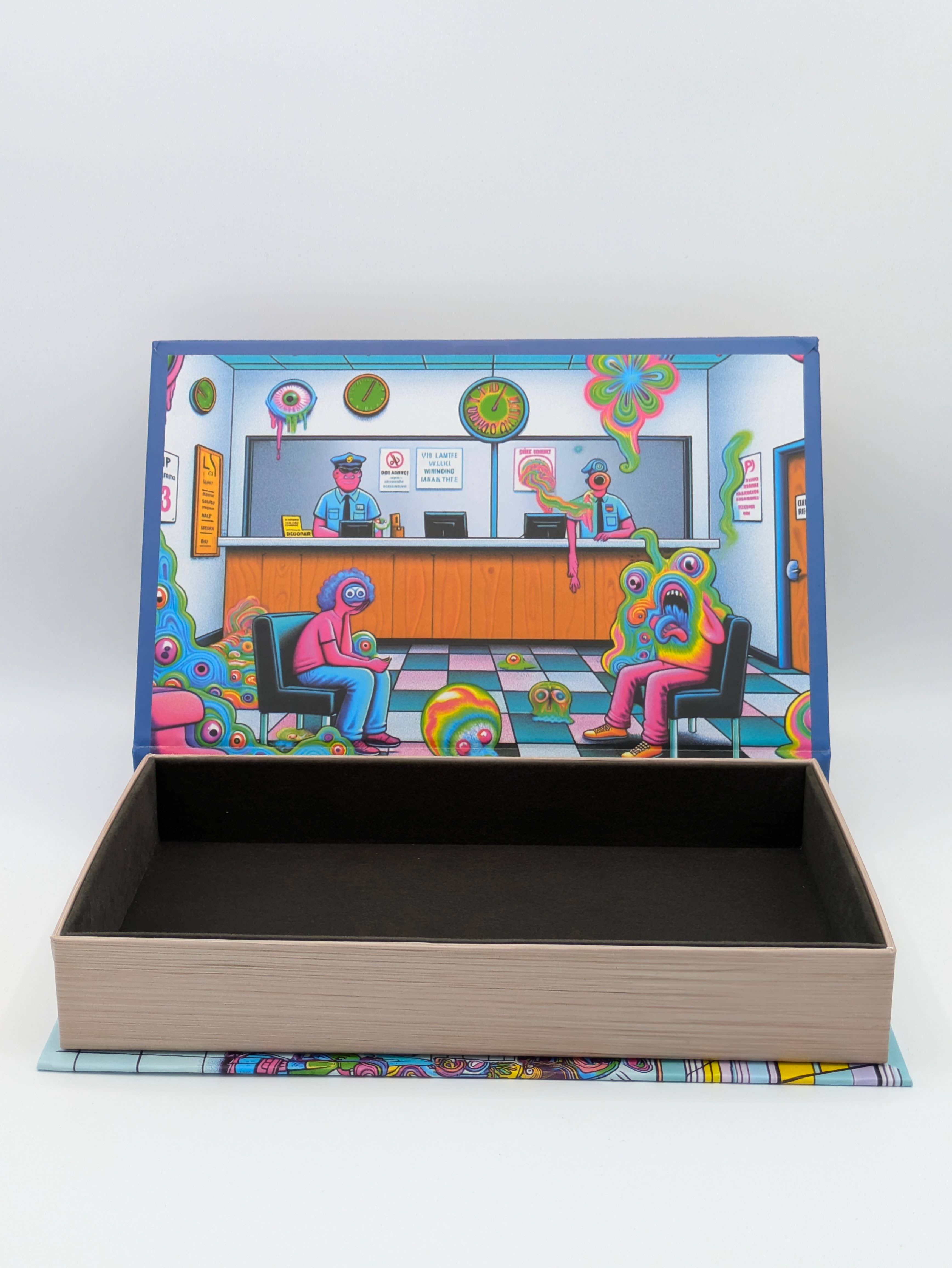 Book Boxes - Wholesale Storage Bin - Visiting Your Local DMV While on Isd Humorous Fake Book Box2