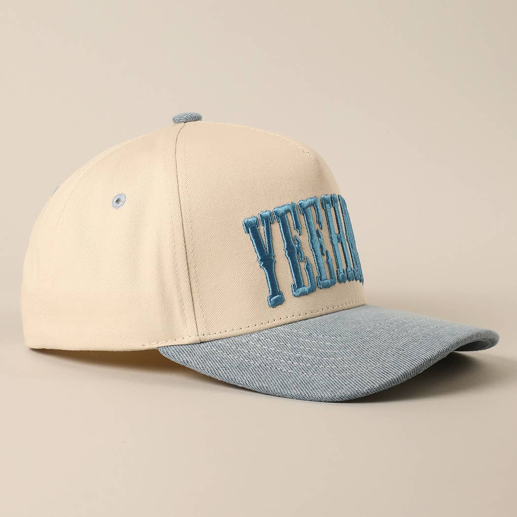 Fashion City - Wholesale Trucker Hat - Unisex - 	
YEEHAW Two-Tone Embroidered Trucker Hat1