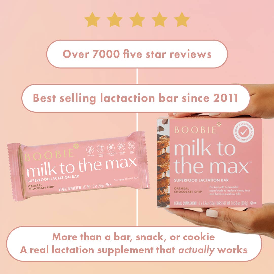 Boobie Superfoods - Wholesale Snack Bar - BULK Oatmeal Chocolate Chip (individual bars)1