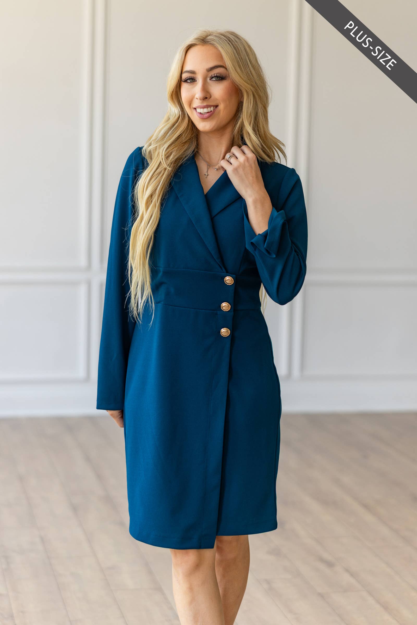 Dear Scarlett - Vente Robe – femme - Robe en ponte confortable grande taille7