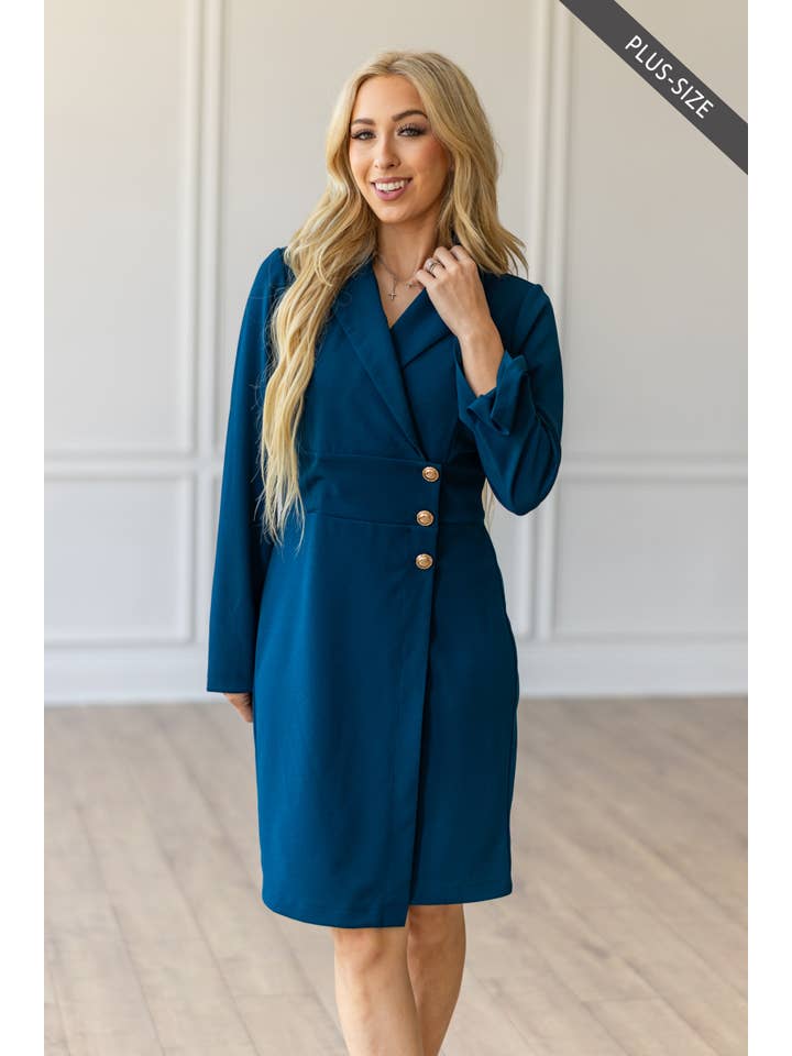 Dear Scarlett - Wholesale Dress - Women's - PLUS SIZE Comfortable Ponte Dress 23