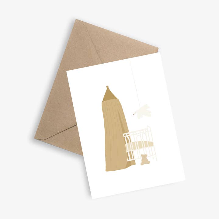 The Baby Room (Baby Room) - Simple Baby Card for wholesale by LE PAPIER GRAPHIQUE