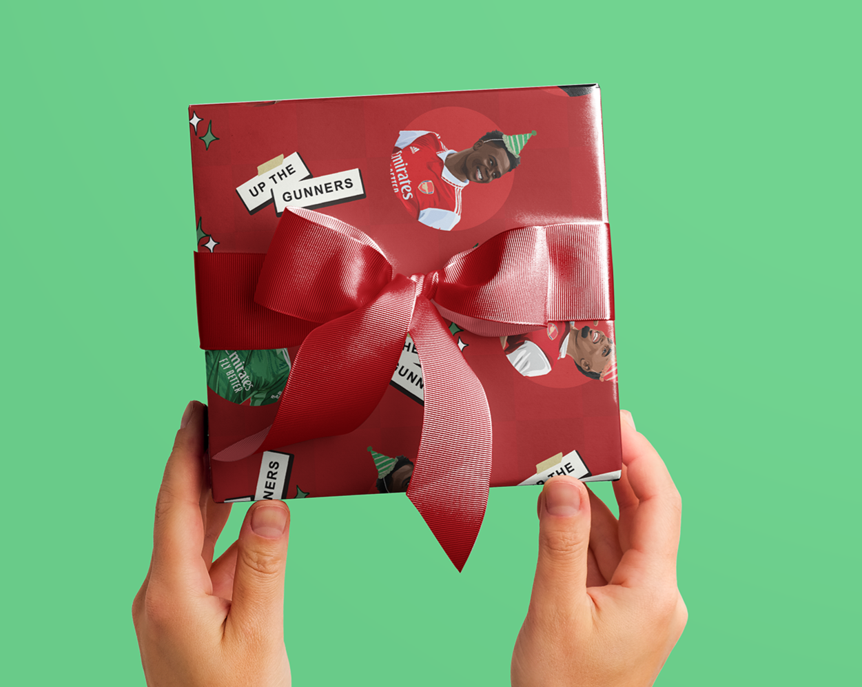 Scored It – wholesale Flat wrap – Up The Gunners Arsenal Birthday Gift Wrap3