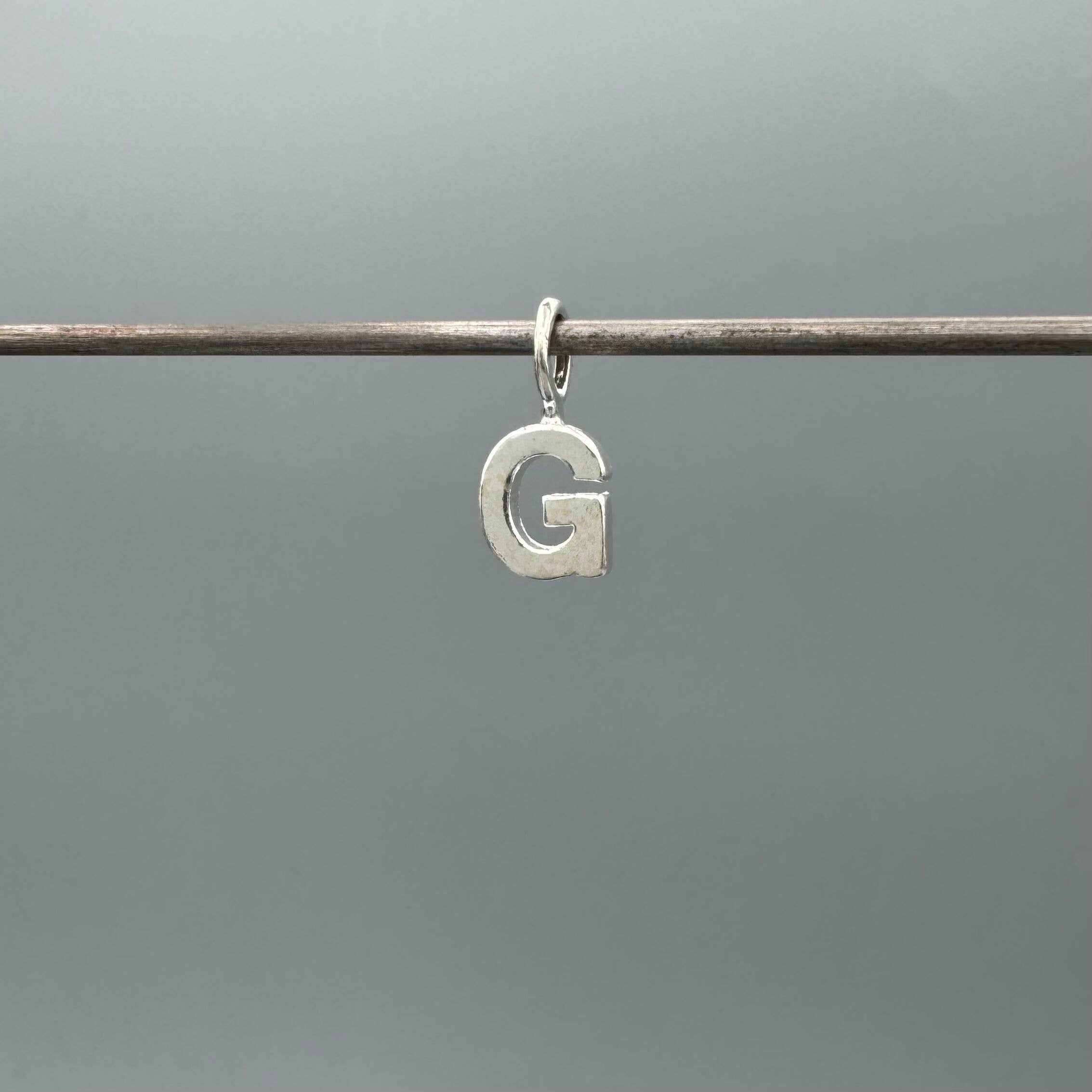 Something Silver - Wholesale Individual Charm/Pendant - Perfect Little Block Letter Initial Charm33