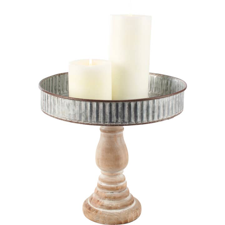 Primitives by Kathy - Wholesale Serving Tray - Primitive Pedestal Tray