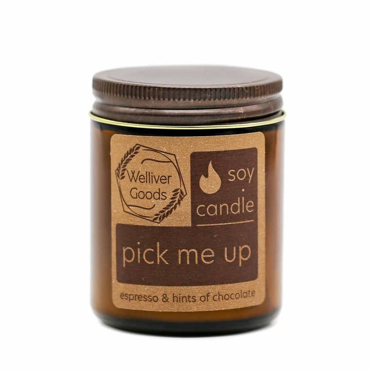 Welliver Goods - Venta al por mayor Velas en tarros - Vela de cera de soja - Pick Me Up