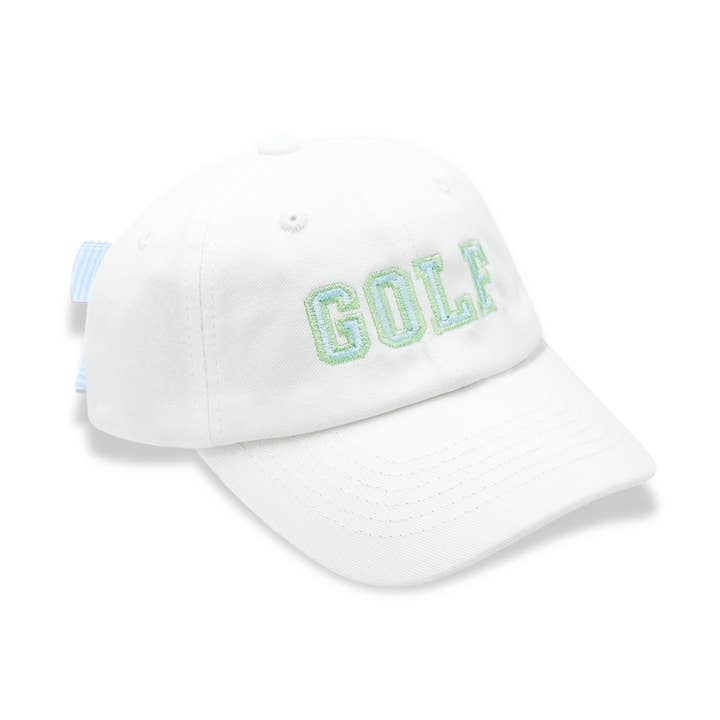 GOLF Bow Baseball Hat (Adult) for wholesale by Bits & Bows