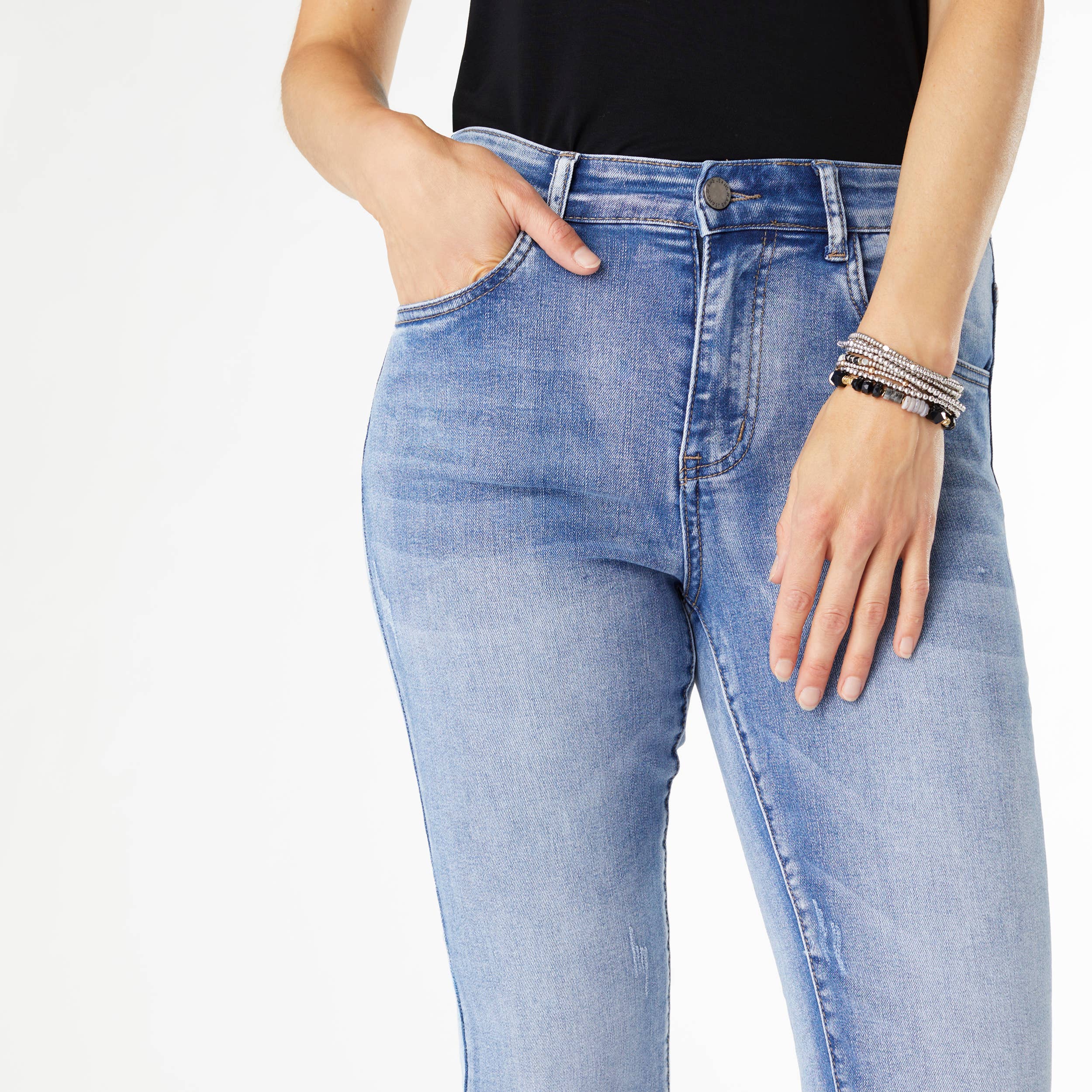 Medium Denim EverStretch Ankle with Burst Embroidery for wholesale on Faire15