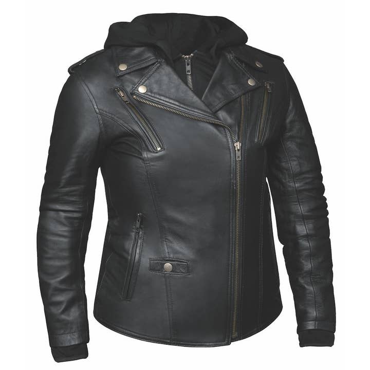 6841.00 - Ladies 3-in-1 Leather Jacket for wholesale by Unik International Inc