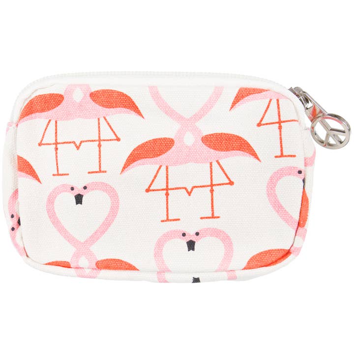Flamingo Kissing Hearts Wristlet for wholesale by Official Store