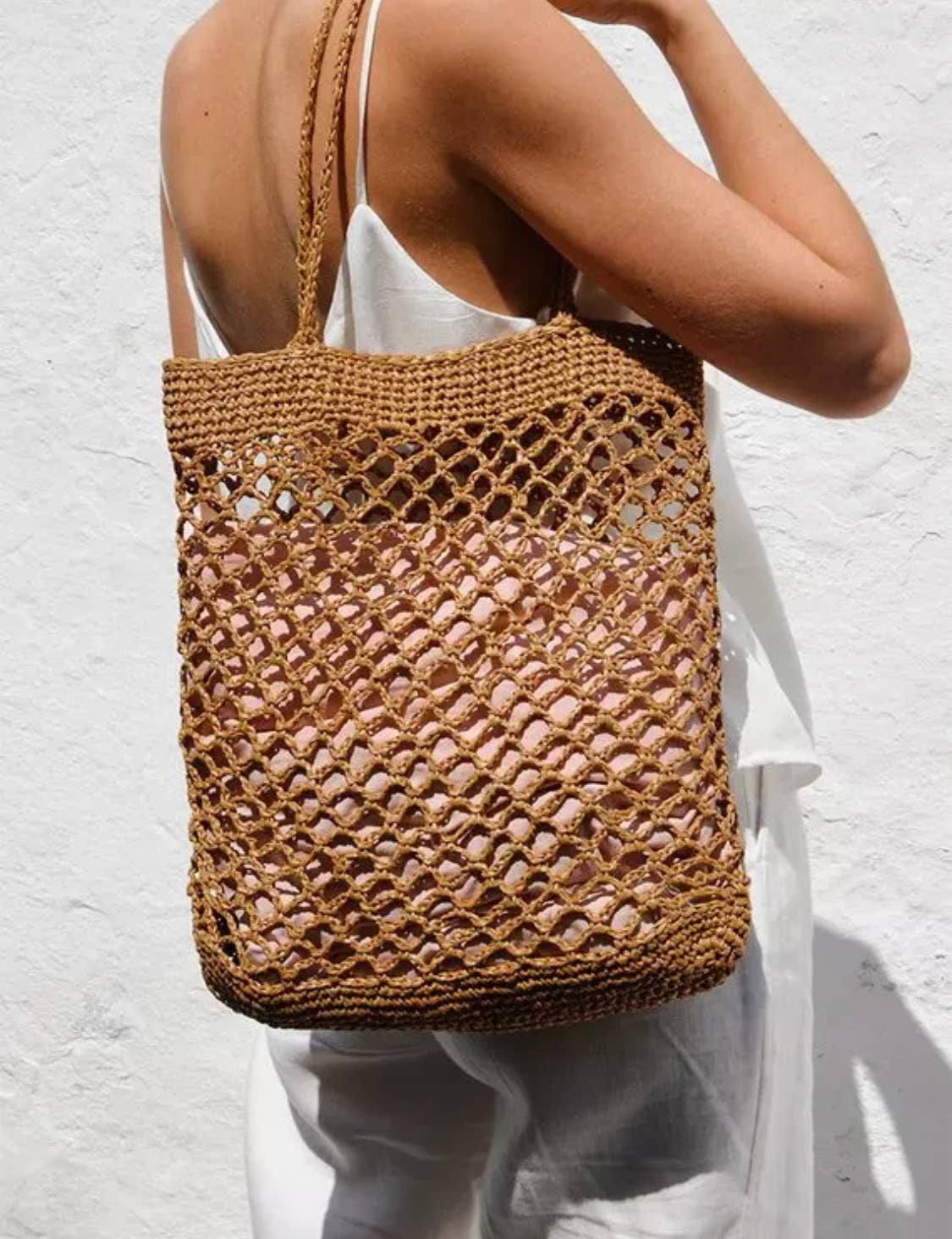 GreenWave – Engroshandel Tote bag - Dame – Tote håndtaske håndlavet naturligt biologisk nedbrydeligt raffia papir3