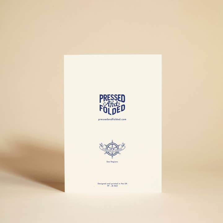 Pressed and Folded - Wholesale Everyday Greeting Card - Sea Regions Greeting Card1
