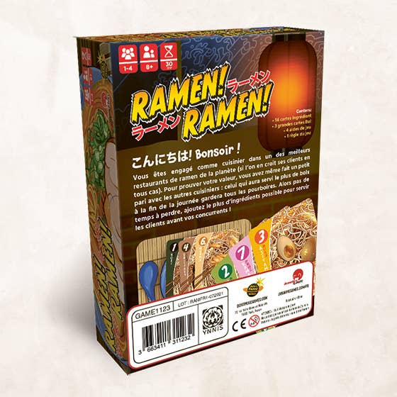 Japanime Games - Wholesale Board Game - 6-Pack Display Ramen! Ramen! - Boardgame2