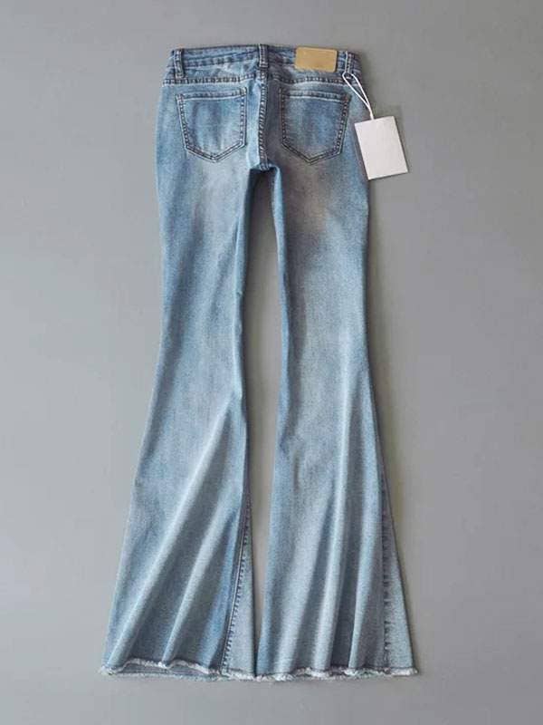 Fashion Combination - Wholesale Jeans - Women's - bottoms zipper fly button fly blue denim pants2