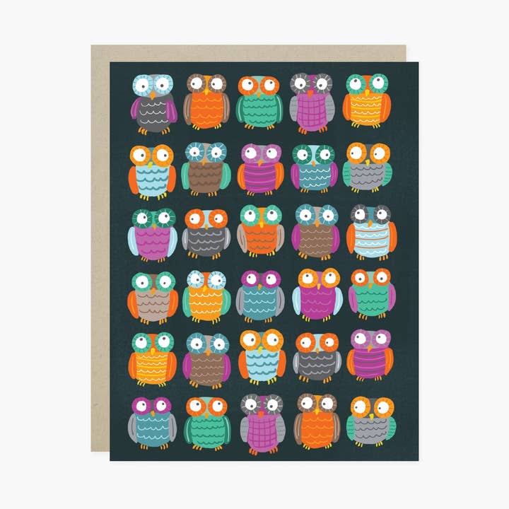 Owls Halloween Card for wholesale by Barone and Co.