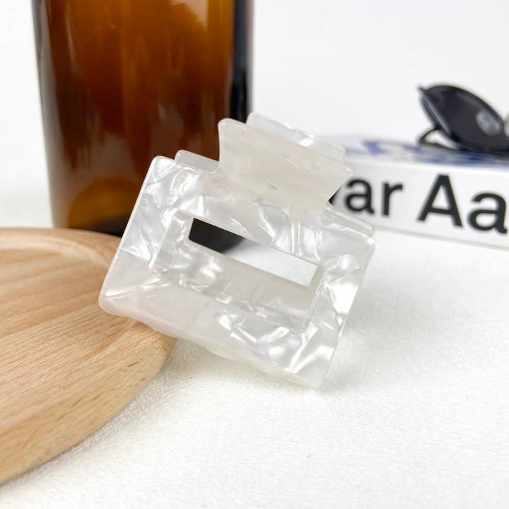 TheDivaSoap - Wholesale Hair Clip - Women's - Acetate Square Hair Clips Multicolor Small Claw Clip3