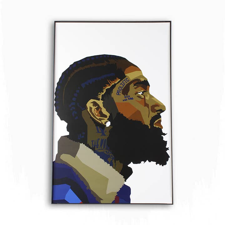 Los Angeles Rapper 11 po x 17 po Impression avec cadre pour la vente par Best Projects