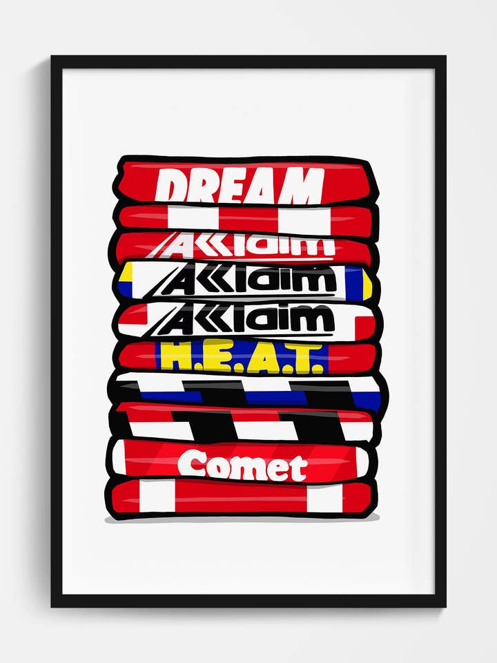 Orient Shirt Stack Print for wholesale by Football Devotion