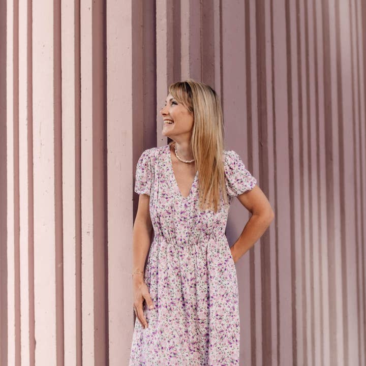 You&Milk - Wholesale Nursing Dress - Maternity - Lilas Mama nursing dress0