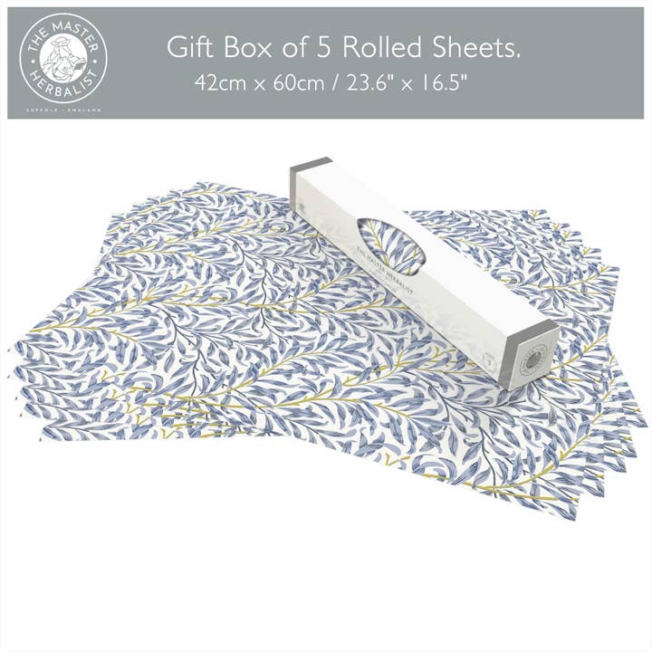 The Master Herbalist - Wholesale Drawer Liner - Blue WILLOW William Morris | Scented Drawer Liners in 2 Fragrances.6