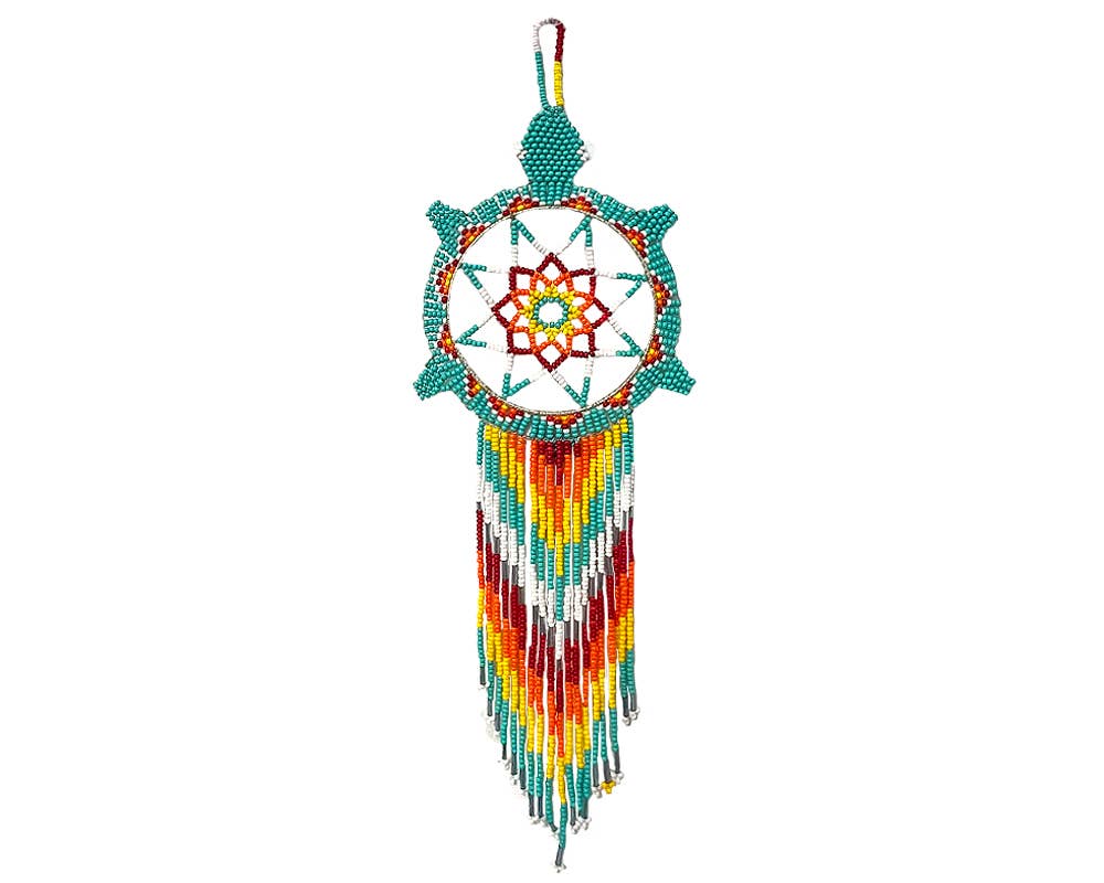 Pichincha - Wholesale Dream Catcher - Round Beaded Sea Turtle Dream Catcher Hanging Ornament2