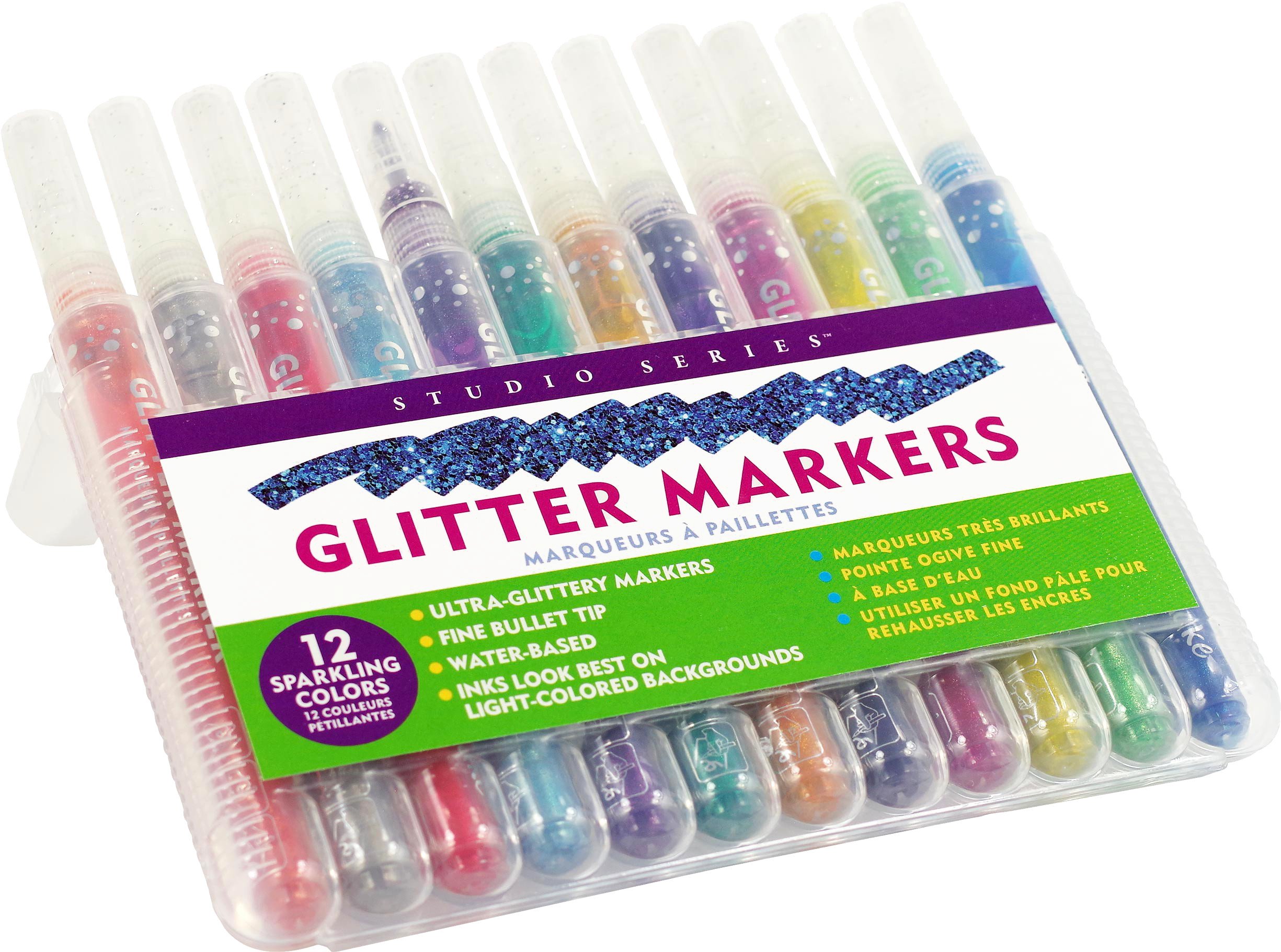 Peter Pauper Press - Wholesale Marker - Studio Series Glitter Markers (Set of 12)3