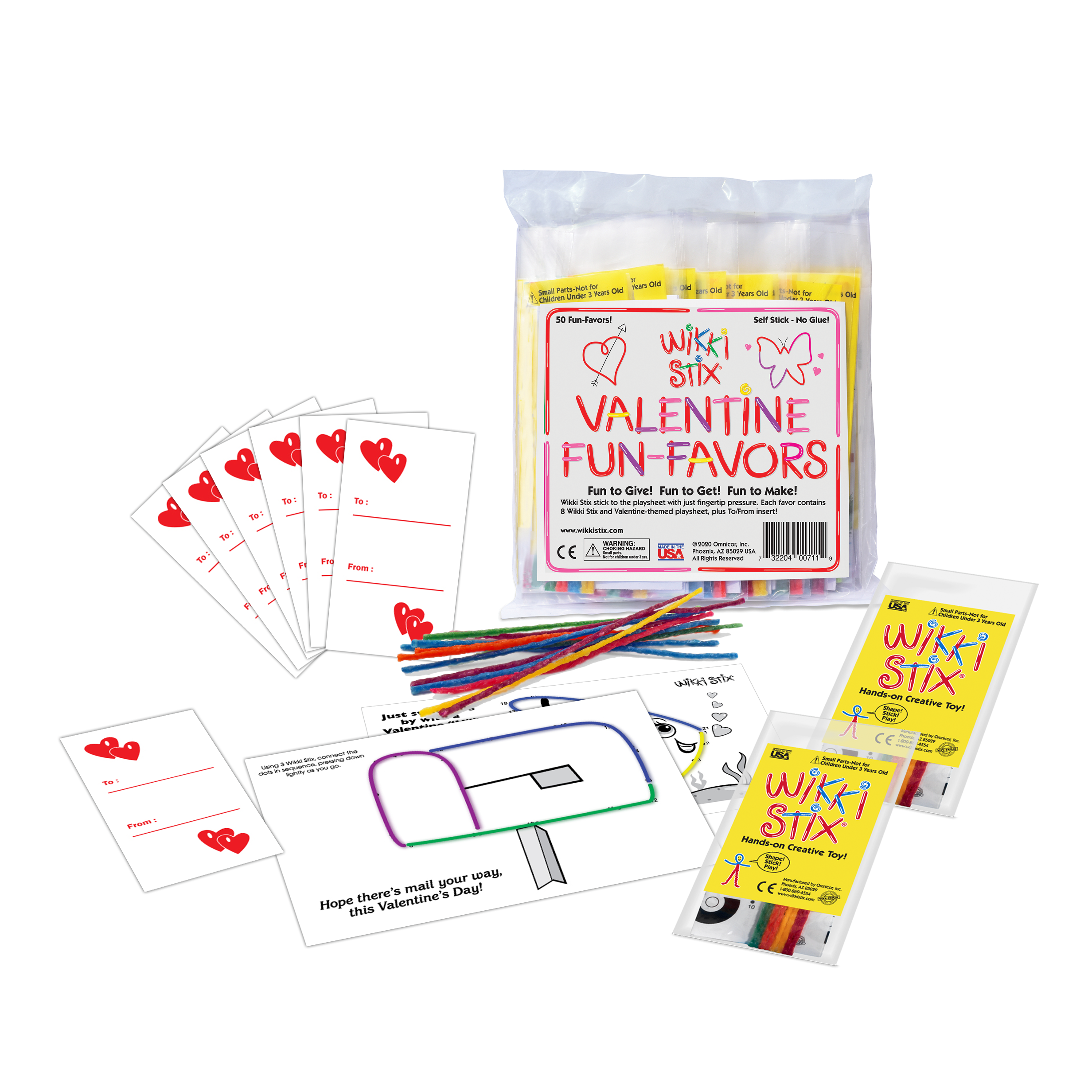 Wikki Stix - Wholesale Toy Set - Kids - Valentine Paks1