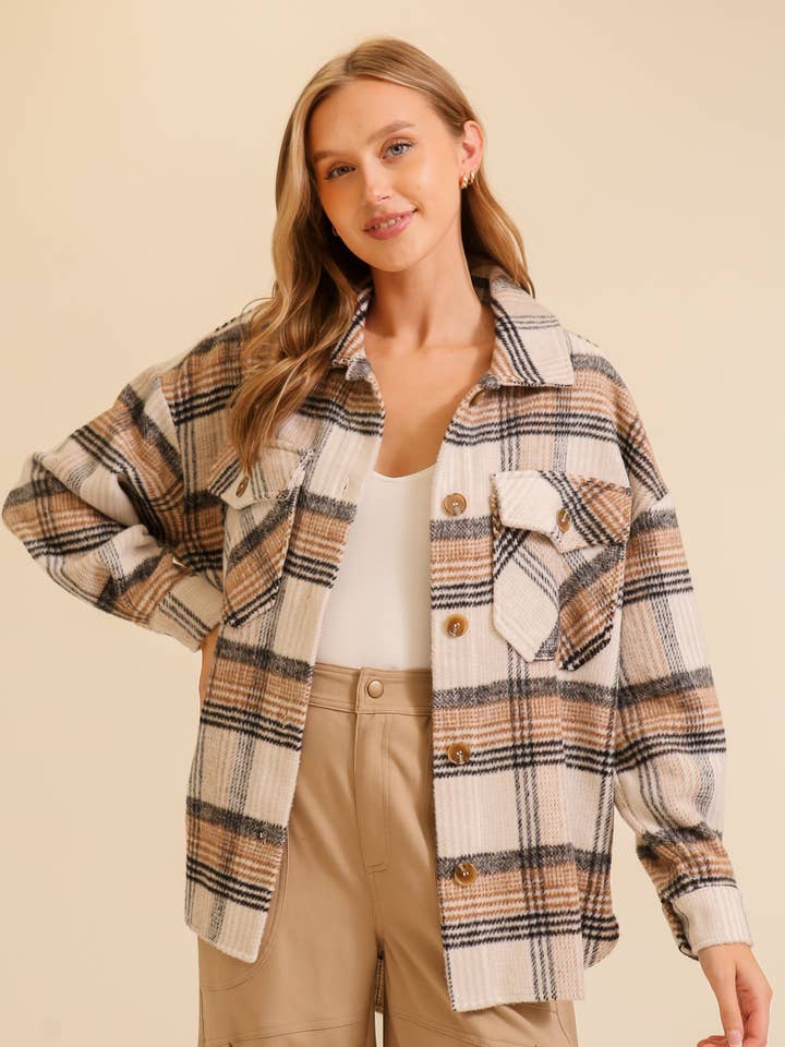 ,...SI-26873 Höststämning rutig skjorta-jacka för wholesale av 42POPS