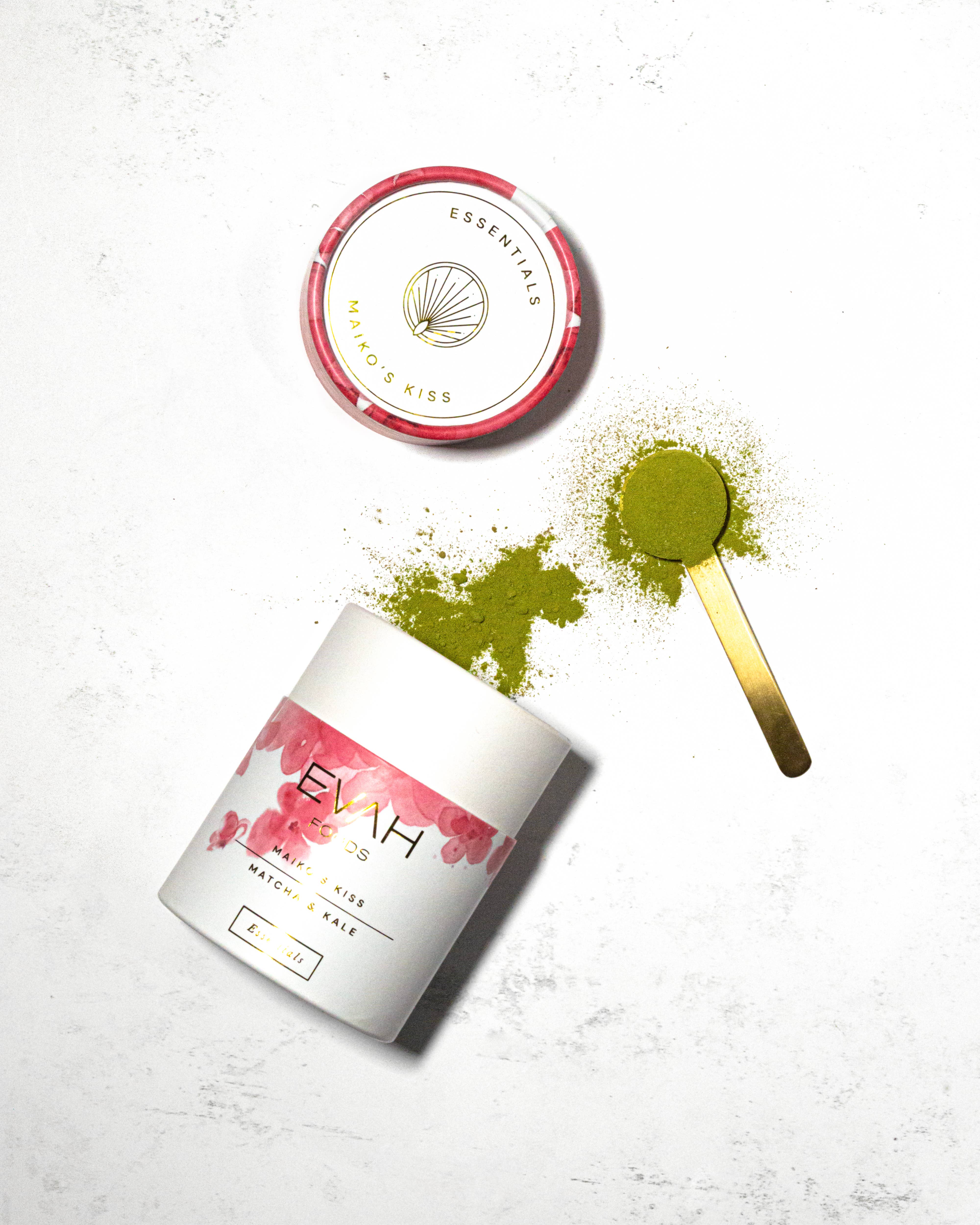 EVAH Foods - Wholesale Protein/Superfood Powder - ESSENTIAL | Matcha & Kale | Detox & Focus1