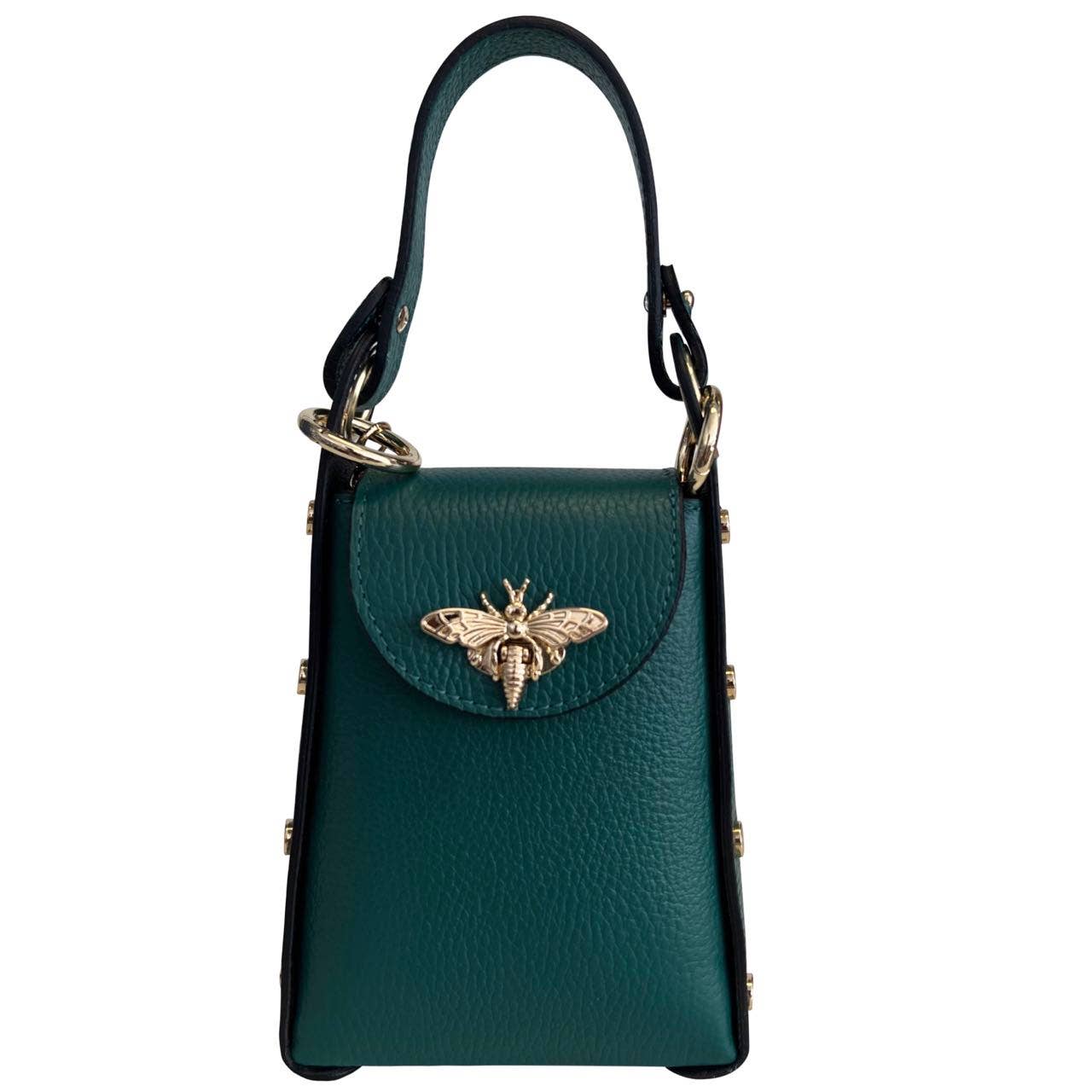 MODARNO - Wholesale Top Handle Bag - Women's - Modarno mini bag in genuine leather dollar with bee-shaped l7