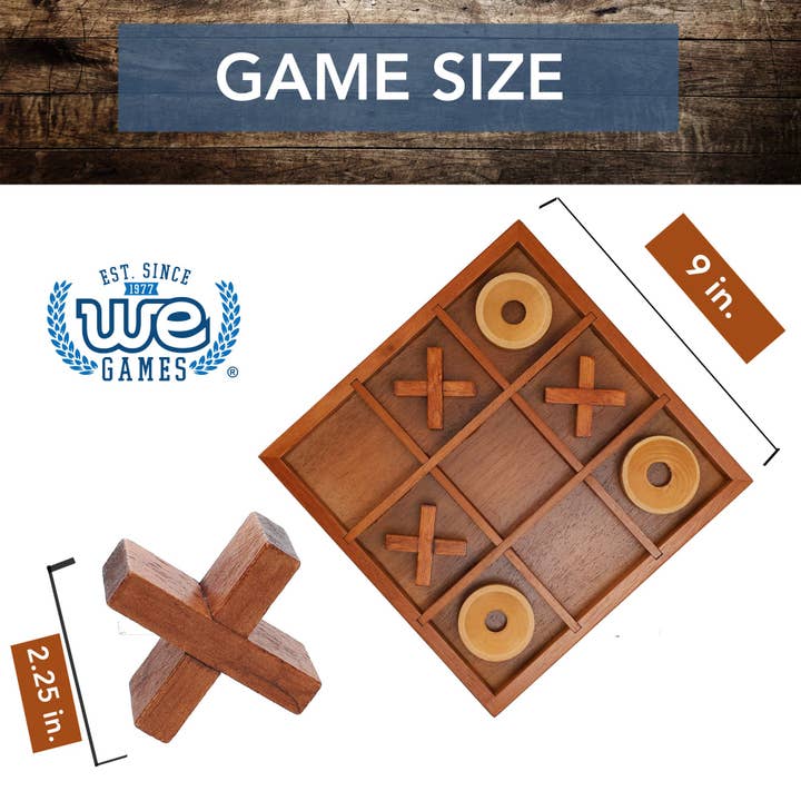 Wood Expressions - Wholesale Board Game - Tic Tac Toe Wooden Board Game