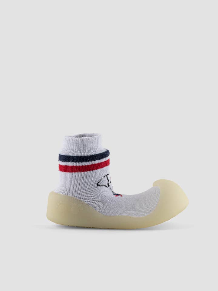 Cotton Baby Booties with Puppy for wholesale by Bigtoes